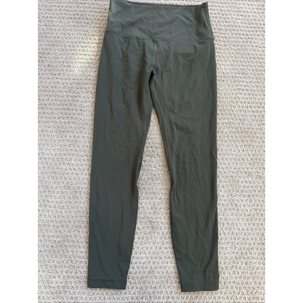 Hey Nuts Womens Yoga Leggings 25 Inch High Waisted Buttery Soft 7/8 Lounge Olive